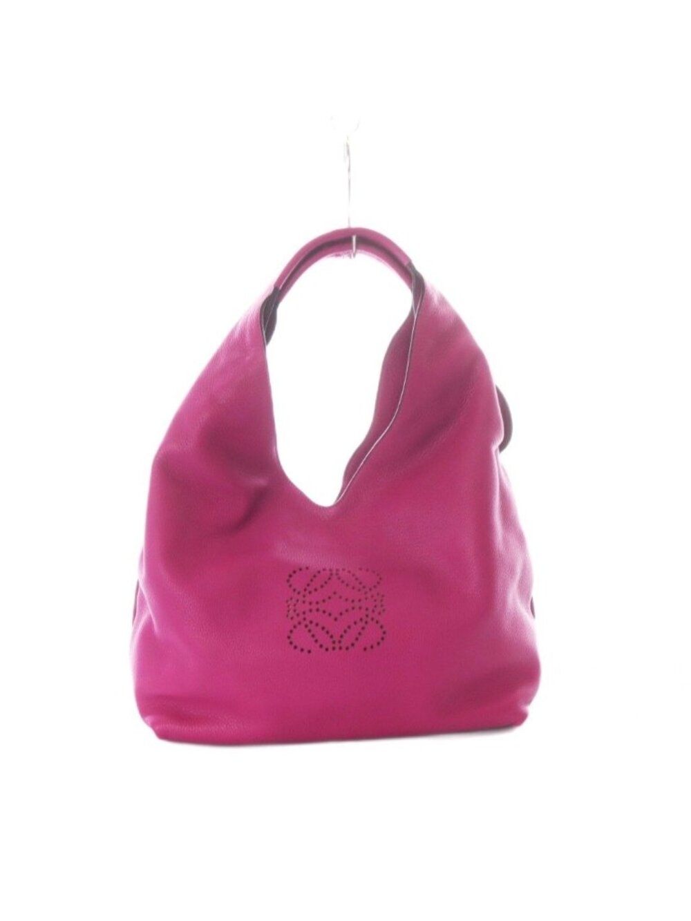 Loewe Dunas Tote Bag Perforated Logo Leather Pink